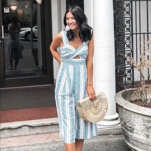 Blue and white Jumpsuit